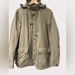 Men's Tan Hooded Jacket